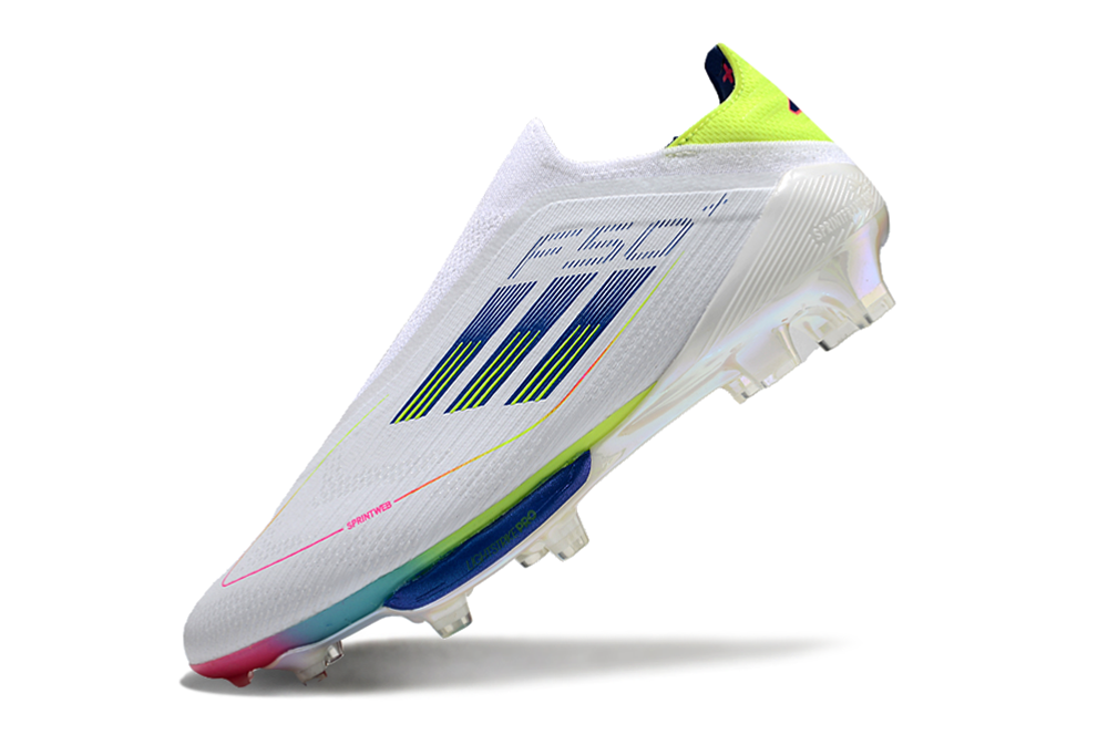 Adidas F50 FG-White Red Blue 2