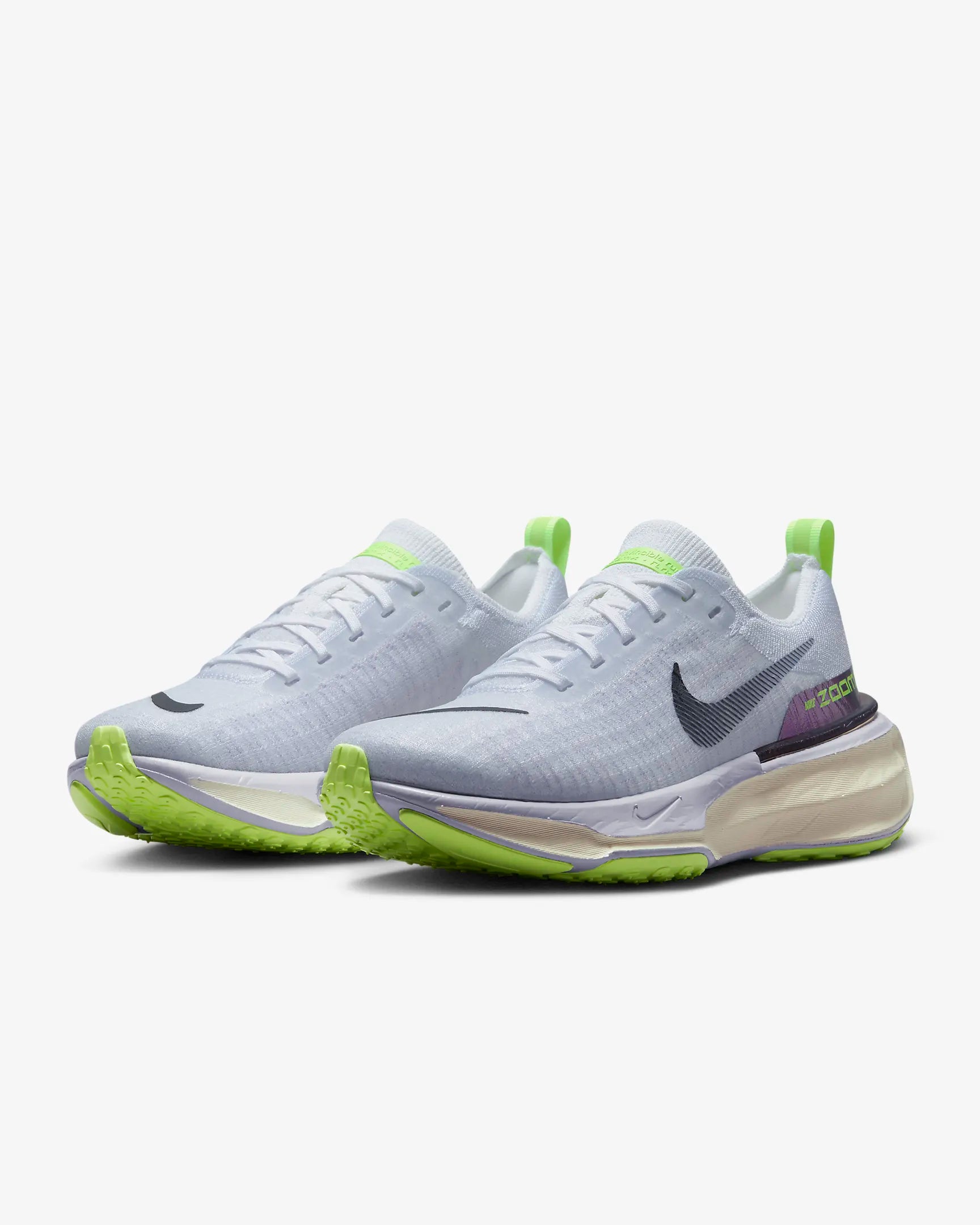 Nike Invincible 3 Women's Road Running Shoes-Grey&Green
