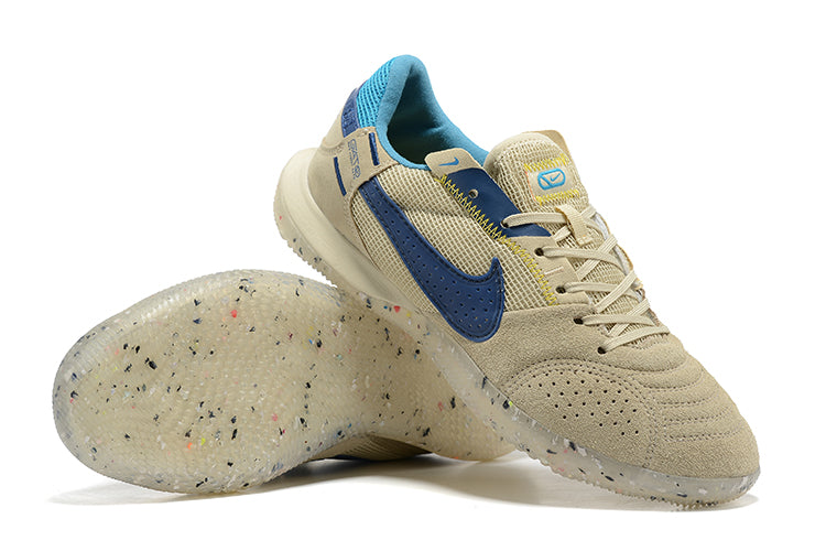 Nike Adults' Streetgato Indoor Soccer Shoes-Brown Blue