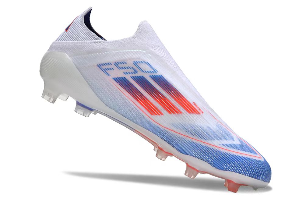 Adidas F50 FG-White Red Blue 1