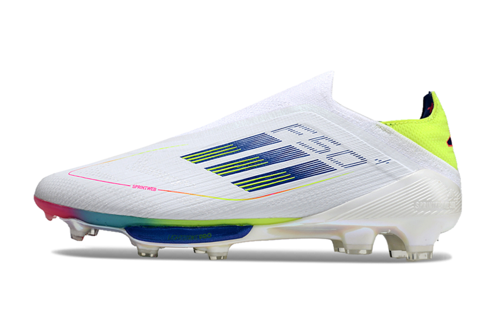 Adidas F50 FG-White Red Blue 2