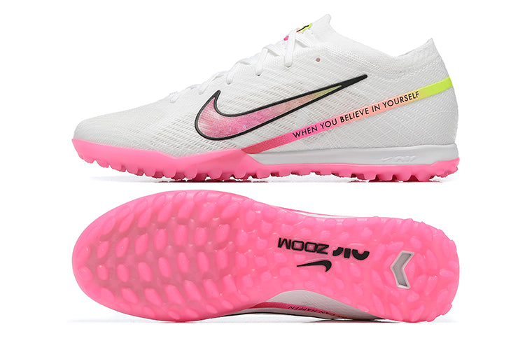 Nike AIR Zoom Mercurial Vapor 15 Elite XXV TF-White&Pink