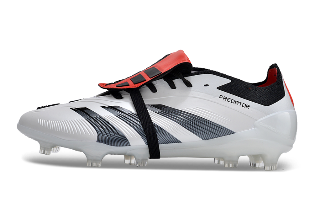 PREDATOR ACCURACY+ FG BOOTS-White Red