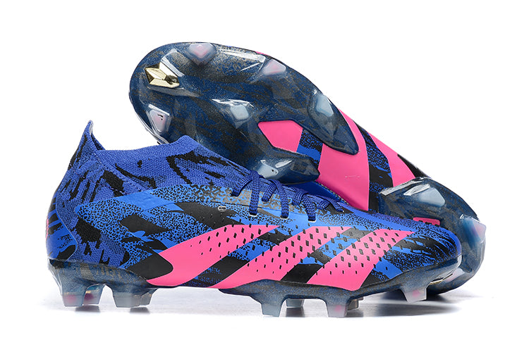 Adidas Predator Accuracy+ FG Boots-Blue&Pink