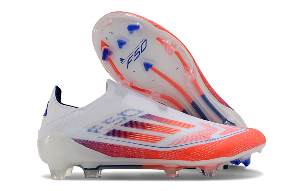 Adidas F50 FG-White Orange 1