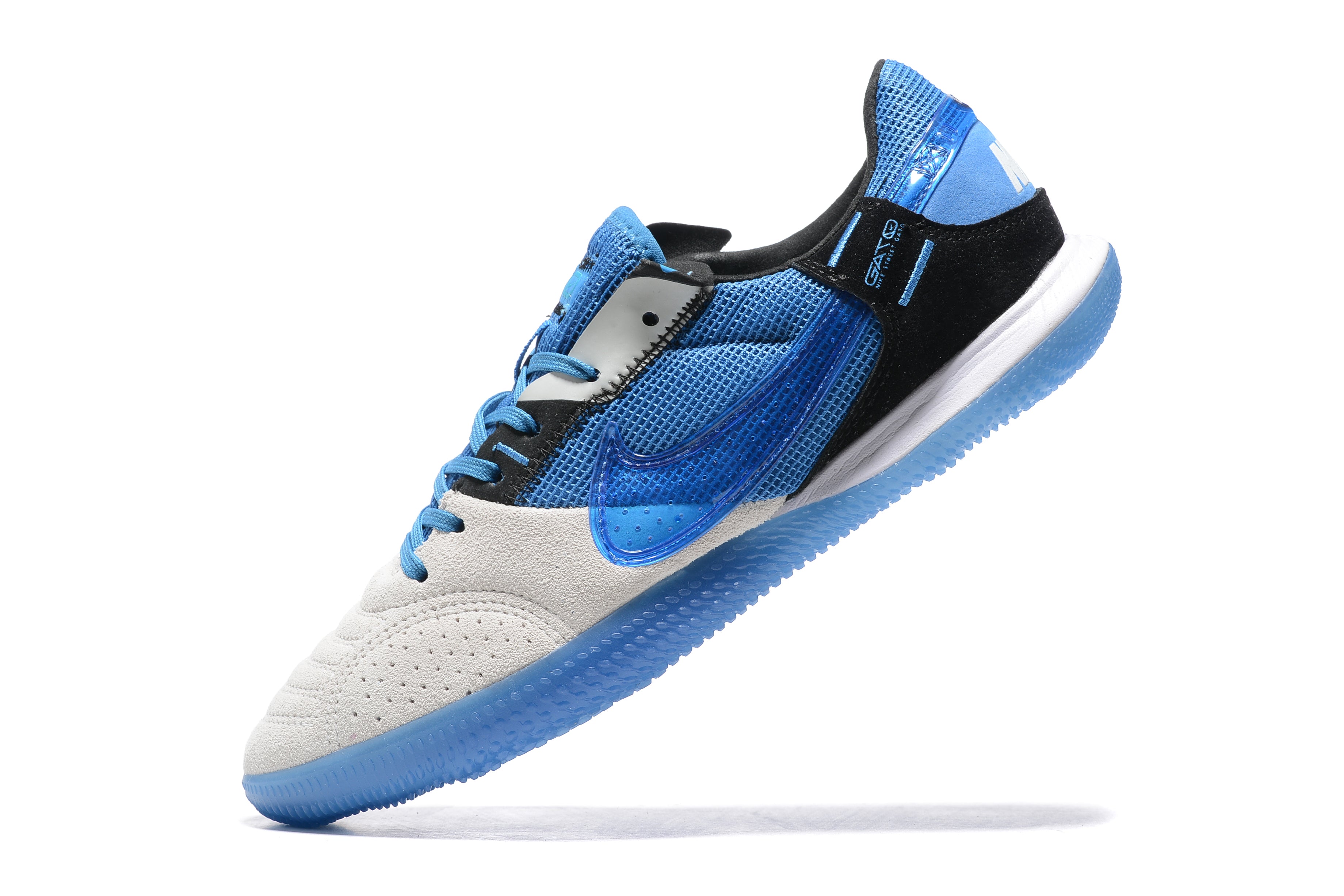 Nike Adults' Streetgato Indoor Soccer Shoes-Blue White