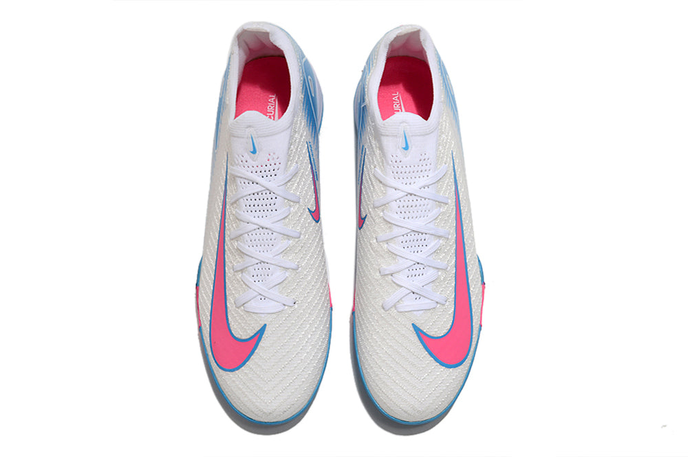 Air Zoom Mercurial Vapor 16 Elite TF-White Blue Pink