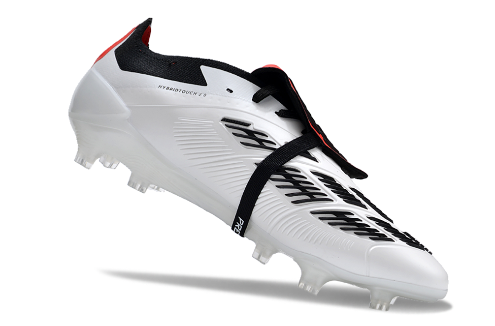 PREDATOR ACCURACY+ FG BOOTS-White Red