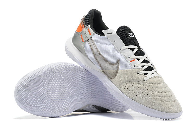 Nike Adults' Streetgato Indoor Soccer Shoes-White Grey Black